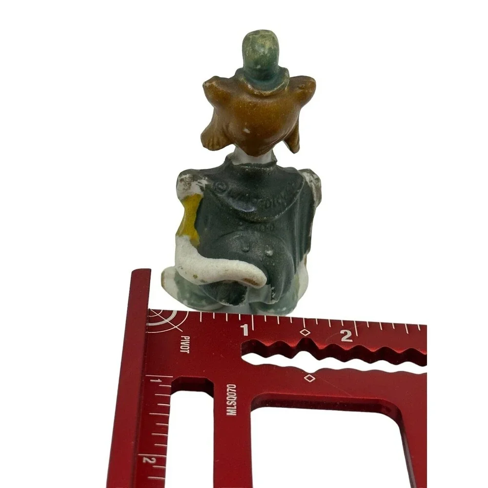 Vintage Disney Figurine‎ Honest John Fox Pinocchio Ceramic Cold Paint Japan 2.5